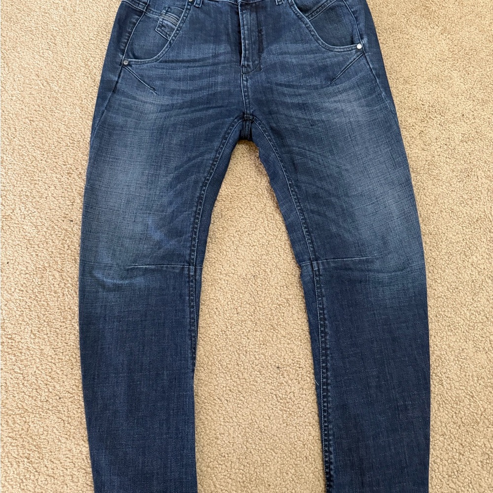 Diesel Women's Dark Blue Ankle Jeans